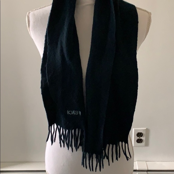 Fendi Deep Navy Blue Scarf - Picture 3 of 3